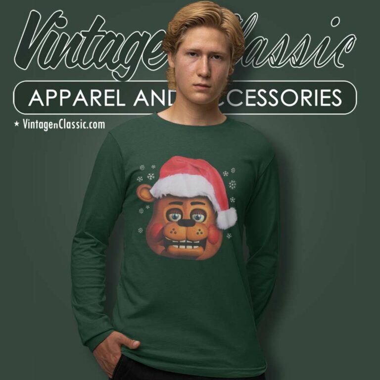Five Nights At Freddys Santa Freddy Long Sleeve Tee Five Nights At Freddys Santa Freddy Long Sleeve Tee