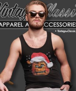 Five Nights At Freddys Santa Freddy Tank Top Racerback
