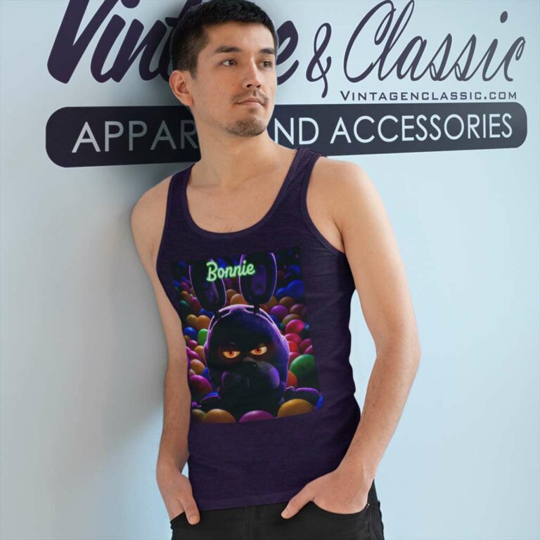 Five Nights At Freddys Shirt Bonnie Face Tank Top Racerback Five Nights At Freddys Shirt Bonnie Face Tank Top Racerback