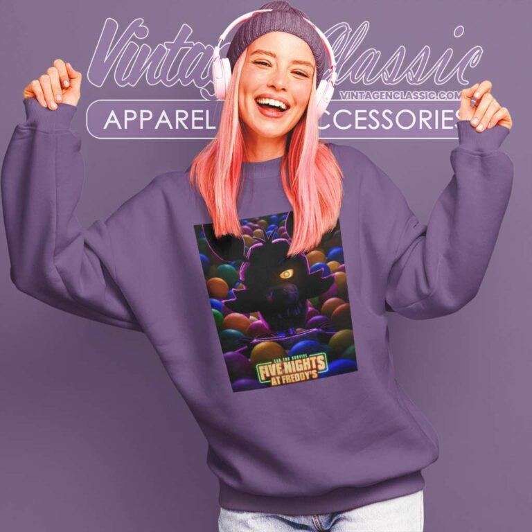 Five Nights At Freddys Shirt Foxy Face Sweatshirt Five Nights At Freddys Shirt Foxy Face Sweatshirt