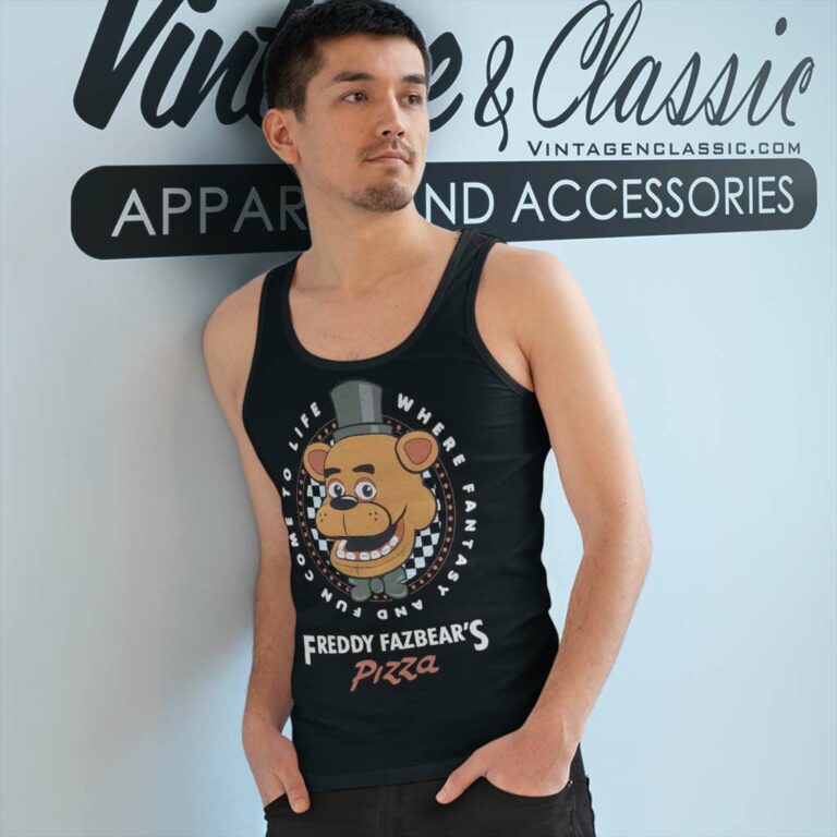 Five Nights At Freddys Shirt Freddy Fazbears Pizza Tank Top Racerback Five Nights At Freddys Shirt Freddy Fazbears Pizza Tank Top Racerback