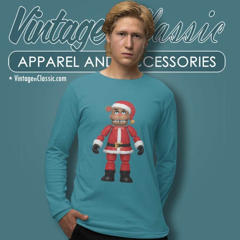 Five Nights At Freddys Shirt Santa Freddy Long Sleeve Tee Five Nights At Freddys Shirt Santa Freddy Long Sleeve Tee