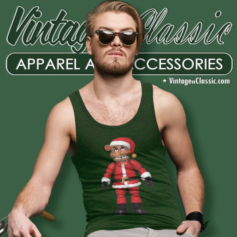 Five Nights At Freddys Shirt Santa Freddy Tank Top Racerback Five Nights At Freddys Shirt Santa Freddy Tank Top Racerback