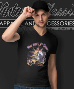 Five Nights At Freddys Shirt Security Breach Sun And Moon V Neck TShirt