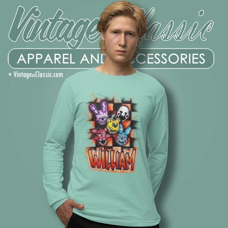 Five Nights At Freddys William Long Sleeve Tee Five Nights At Freddys William Long Sleeve Tee