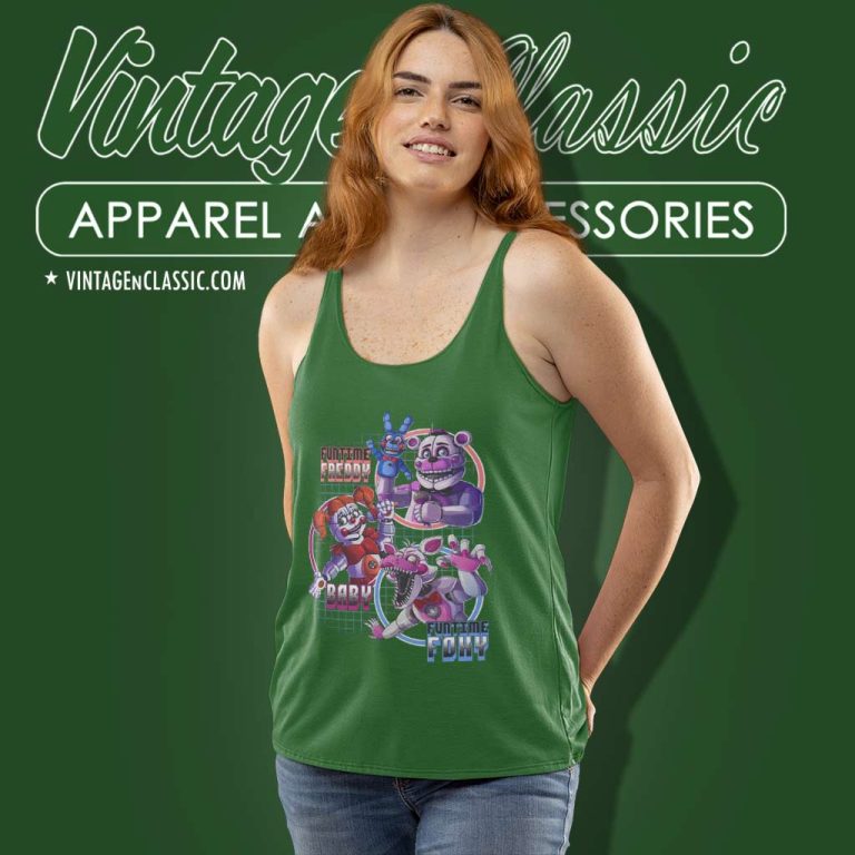 Five Nights Sister Location Funtime Tank Top Racerback Five Nights Sister Location Funtime Tank Top Racerback
