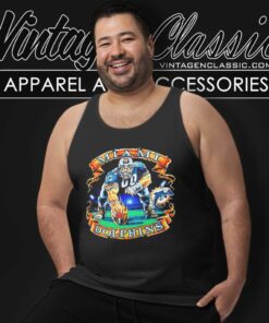 Fl Miami Dolphins Vintage Logo Tank Top Racerback