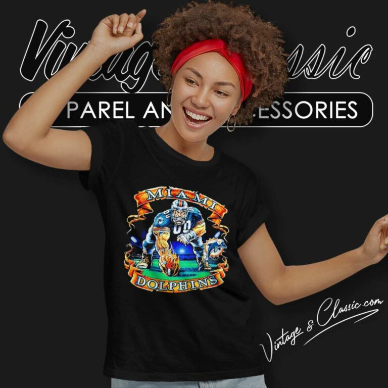 Fl Miami Dolphins Vintage Logo Women TShirt Fl Miami Dolphins Vintage Logo Women TShirt