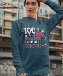 Flamingo 100th Day Teachers Sweatshirt 100 Flamazing Days of School