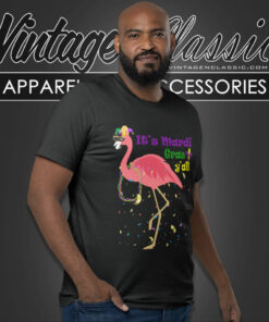 Flamingo Mardi Gras Shirt Its Mardi Gras Yall T Shirt