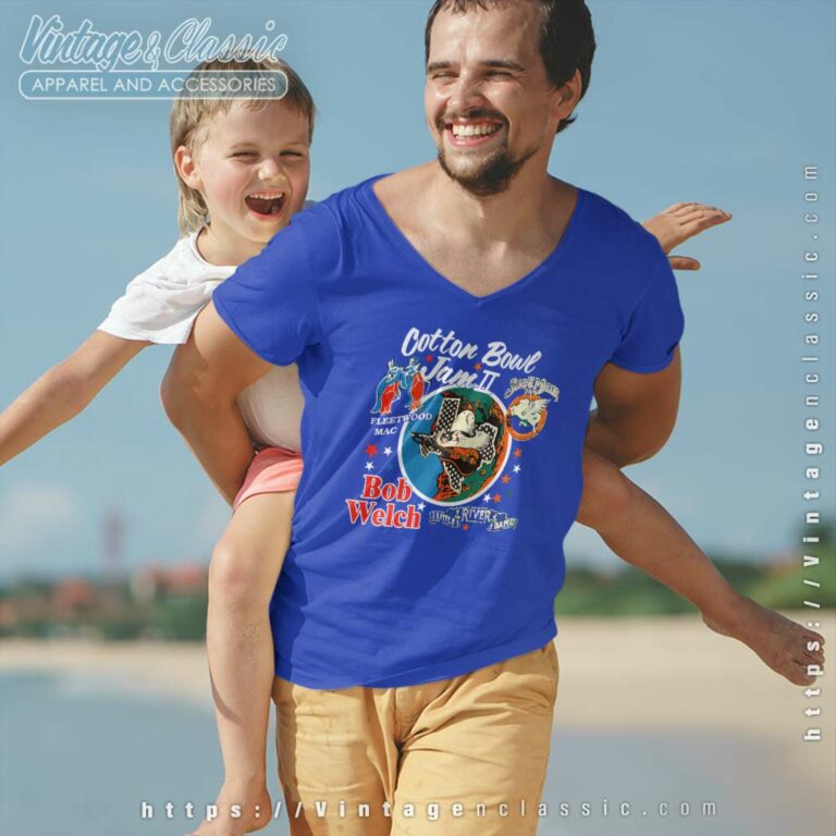 Fleetwood Mac Bob Welsh V Neck TShirt Fleetwood Mac Bob Welsh V Neck TShirt