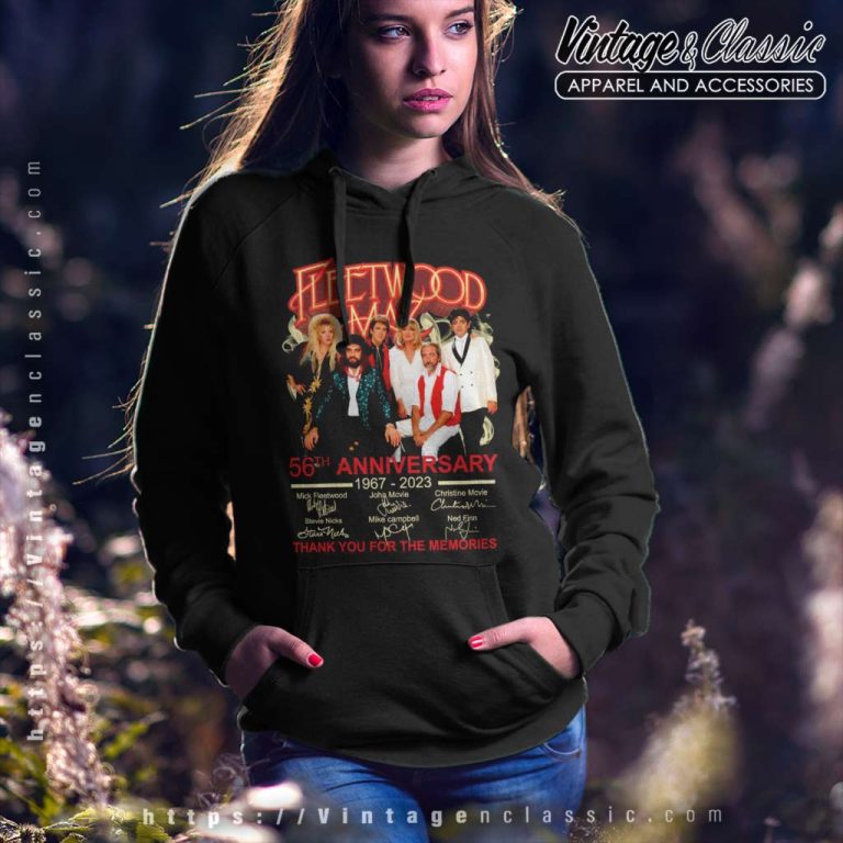 Fleetwood Mac Shirt 56tht Anniversary 1967 2023 Thank You For The Memories Hoodie Fleetwood Mac Shirt 56tht Anniversary 1967 2023 Thank You For The Memories Hoodie
