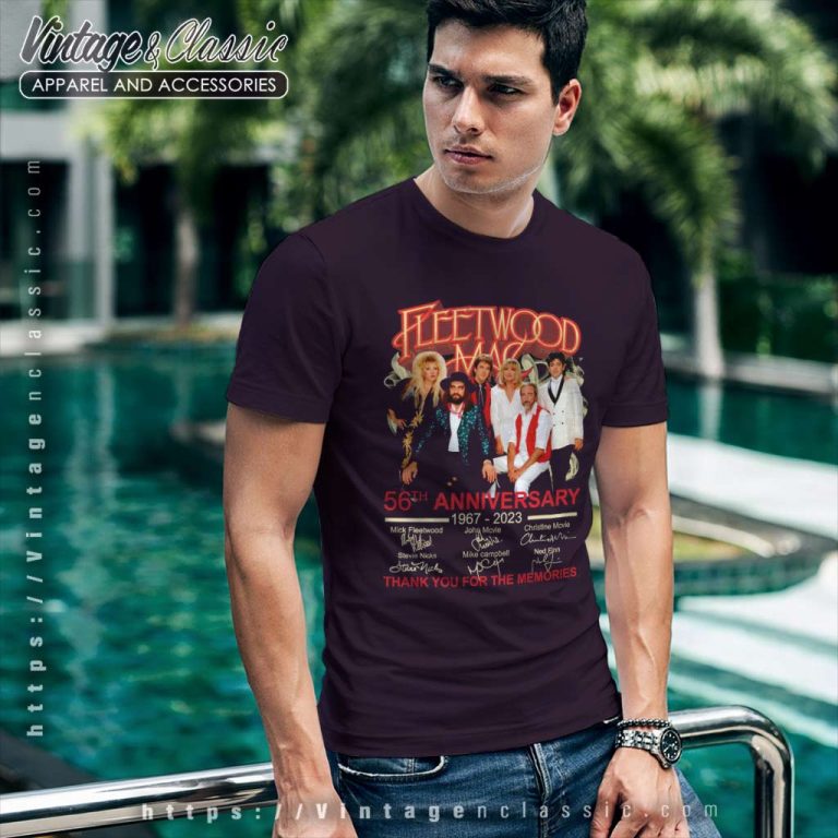 Fleetwood Mac Shirt 56tht Anniversary 1967 2023 Thank You For The Memories T Shirt Fleetwood Mac Shirt 56tht Anniversary 1967 2023 Thank You For The Memories T Shirt