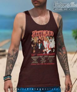 Fleetwood Mac Shirt 56tht Anniversary 1967 2023 Thank You For The Memories Tank Top Racerback