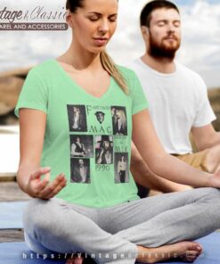 Fleetwood Mac Shirt Behind The Mask 6 Fleetwood Mac Shirt Behind The Mask 1990 V Neck TShirt