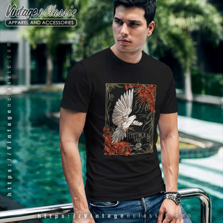 Fleetwood Mac Shirt Dove Band Logo T Shirt Fleetwood Mac Shirt Dove Band Logo T Shirt