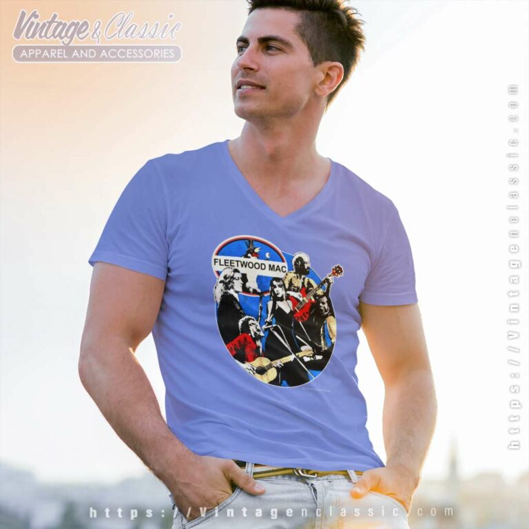 Fleetwood Mac Shirt Tusk Tour V Neck TShirt Fleetwood Mac Shirt Tusk Tour V Neck TShirt