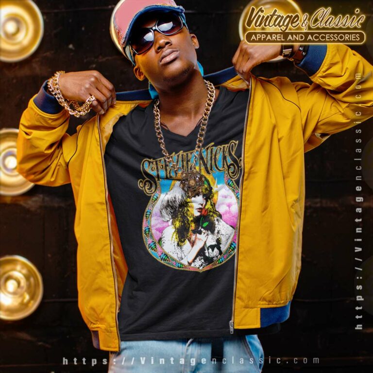 Fleetwood Mac Stevie Nicks V Neck TShirt Fleetwood Mac Stevie Nicks V Neck TShirt