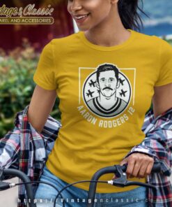 Flight 12 Aaron Rodgers Football Shirt 4 Flight 12 Aaron Rodgers Football Shirt Women TShirt