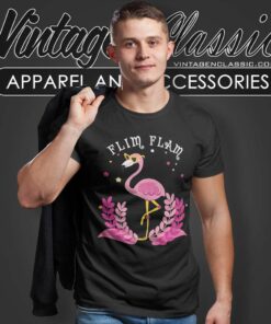 Flim Flam Cute Skating Flamingo Shirt 4 Flim Flam Cute Skating Flamingo T Shirt 1