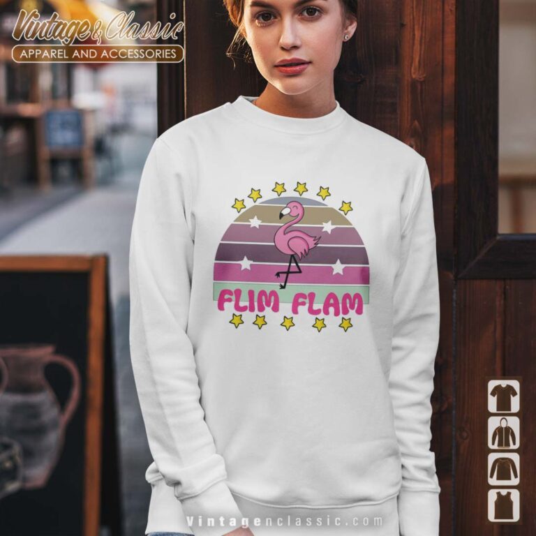 Flim Flam Flamingo Poster Sweatshirt Flim Flam Flamingo Poster Sweatshirt