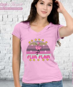 Flim Flam Flamingo Poster Vneck