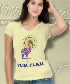 Flim Flam Philadelphia Flamingo V Neck TShirt