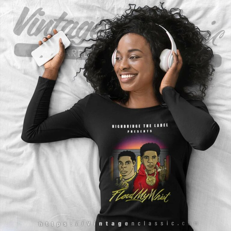 Flood My Wrist A Boogie Wit Da Hoodie Long Sleeve Tee 1 Flood My Wrist A Boogie Wit Da Hoodie Long Sleeve Tee 1