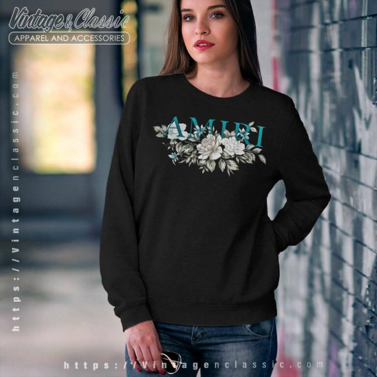 Floral Amiri Logo Sweatshirt Floral Amiri Logo Sweatshirt