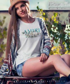 Floral Amiri Logo Women TShirt