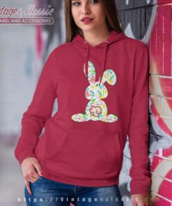 Floral Bunny Easter Hoodie