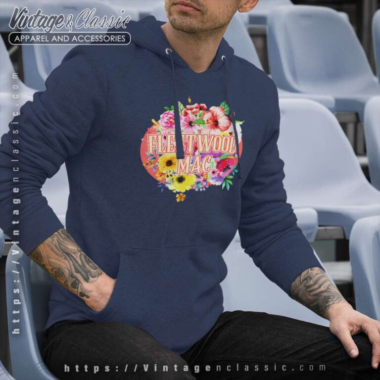 Floral Retro Fleetwood Mac Band Hoodie Floral Retro Fleetwood Mac Band Hoodie