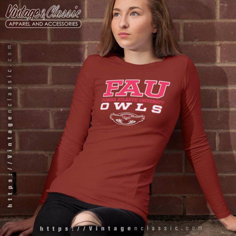Florida Atlantic University Owls Long Sleeve Tee Florida Atlantic University Owls Long Sleeve Tee