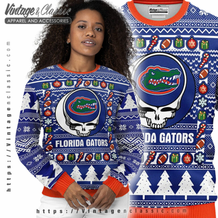 Florida Gators Grateful Dead Ugly Sweater Women Ugly Sweater Florida Gators Grateful Dead Ugly Sweater Women Ugly Sweater