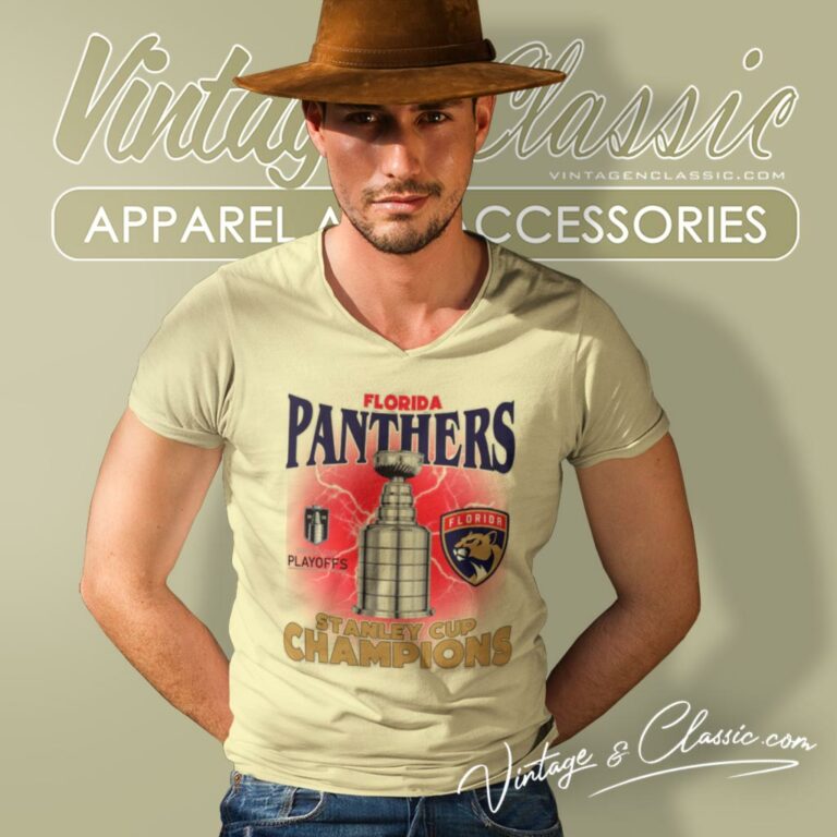 Florida Panther 2023 Stanley Cup Champions Cup Chase V Neck TShirt Florida Panther 2023 Stanley Cup Champions Cup Chase V Neck TShirt
