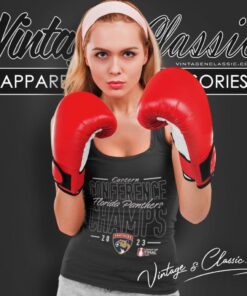 Florida Panthers 2023 Eastern Conference Champions Goal Tender Tank Top Racerback