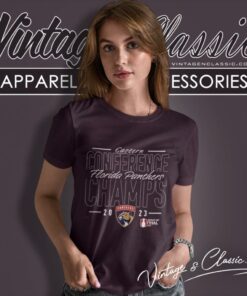 Florida Panthers 2023 Eastern Conference Champions Goal Tender Women T Shirt