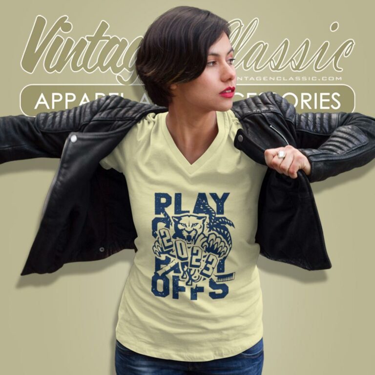 Florida Panthers 2023 Playoffs V Neck TShirt Florida Panthers 2023 Playoffs V Neck TShirt
