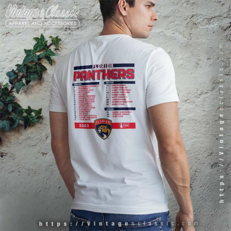 Florida Panthers 2023 Stanley Cup Finals Authentic Pro T Shirt Back Side Florida Panthers 2023 Stanley Cup Finals Authentic Pro T Shirt Back Side