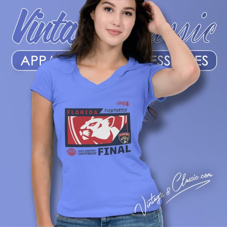 Florida Panthers 2023 Stanley Cup Playoffs Eastern Conference V Neck TShirt Florida Panthers 2023 Stanley Cup Playoffs Eastern Conference V Neck TShirt