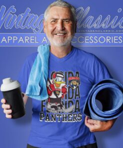 Florida Panthers Donald Duck Hockey Cartoon V Neck TShirt