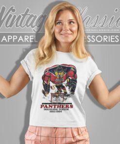 Florida Panthers Inaugural Season Hockey 1993 1994 Women T Shirt 1