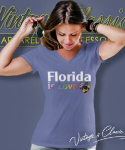 Florida Panthers Is Love City Pride V Neck TShirt