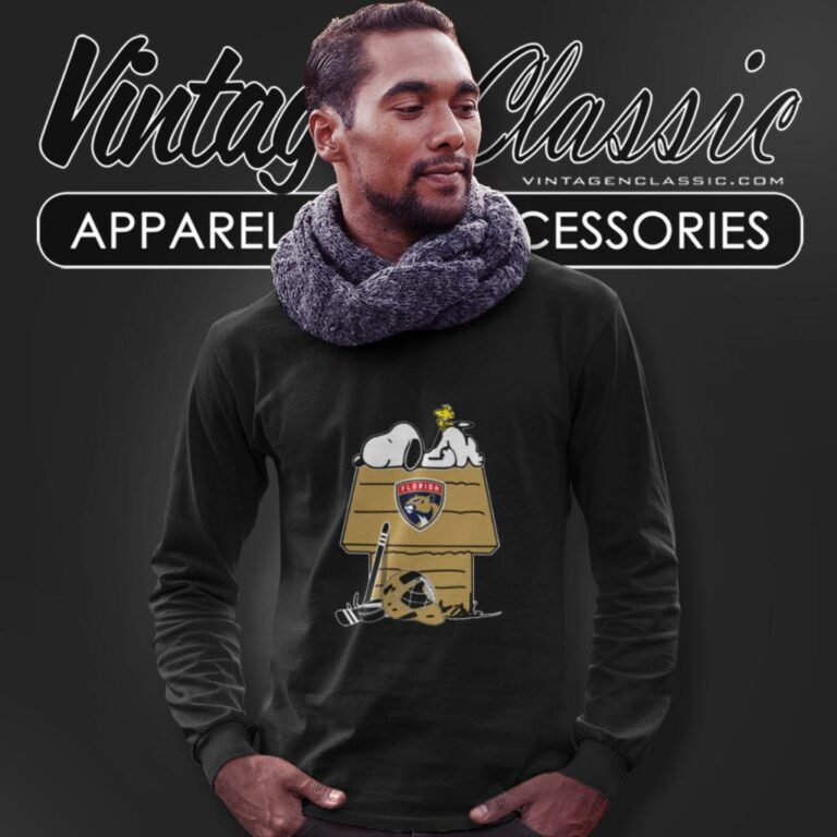 Florida Panthers Nhl Hockey Snoopy Woodstock The Peanuts Movie Long Sleeve Tee Florida Panthers Nhl Hockey Snoopy Woodstock The Peanuts Movie Long Sleeve Tee