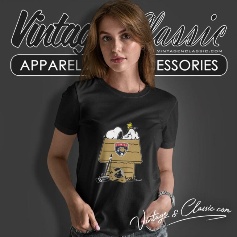 Florida Panthers Nhl Hockey Snoopy Woodstock The Peanuts Movie Women T Shirt Florida Panthers Nhl Hockey Snoopy Woodstock The Peanuts Movie Women T Shirt