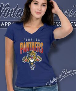 Florida Panthers Nhl Hockey V Neck TShirt 1
