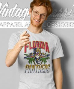 Florida Panthers Palm Trees T Shirt 1