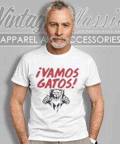 Florida Panthers Vamos Gatos Leaping Cat T Shirt 1