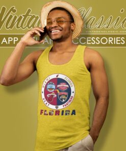 Florida Panthers Vs Miami Heat Nba Eastern Nhl Eastern Conference Tank Top Racerback
