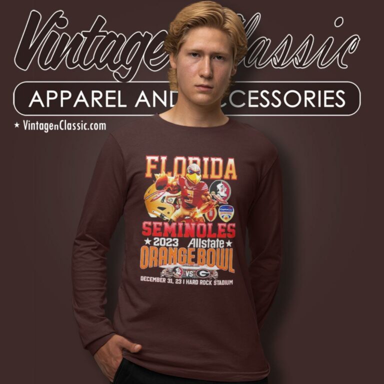 Florida Seminoles 2023 Allstate Orange Bowl December 31 2023 Hard Rock Stadium Long Sleeve Tee Florida Seminoles 2023 Allstate Orange Bowl December 31 2023 Hard Rock Stadium Long Sleeve Tee